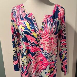Lily Pulitzer long sleeve dress. 100% Pima cotton. Worn once.